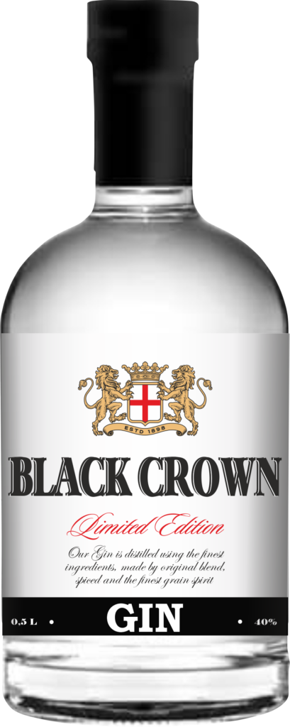 Black Crown Gin bottle