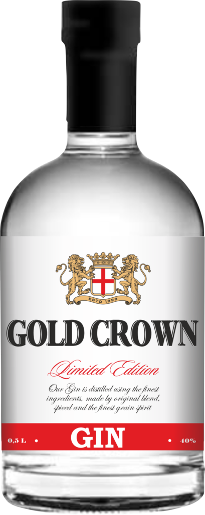 Gold Crown Gin bottle