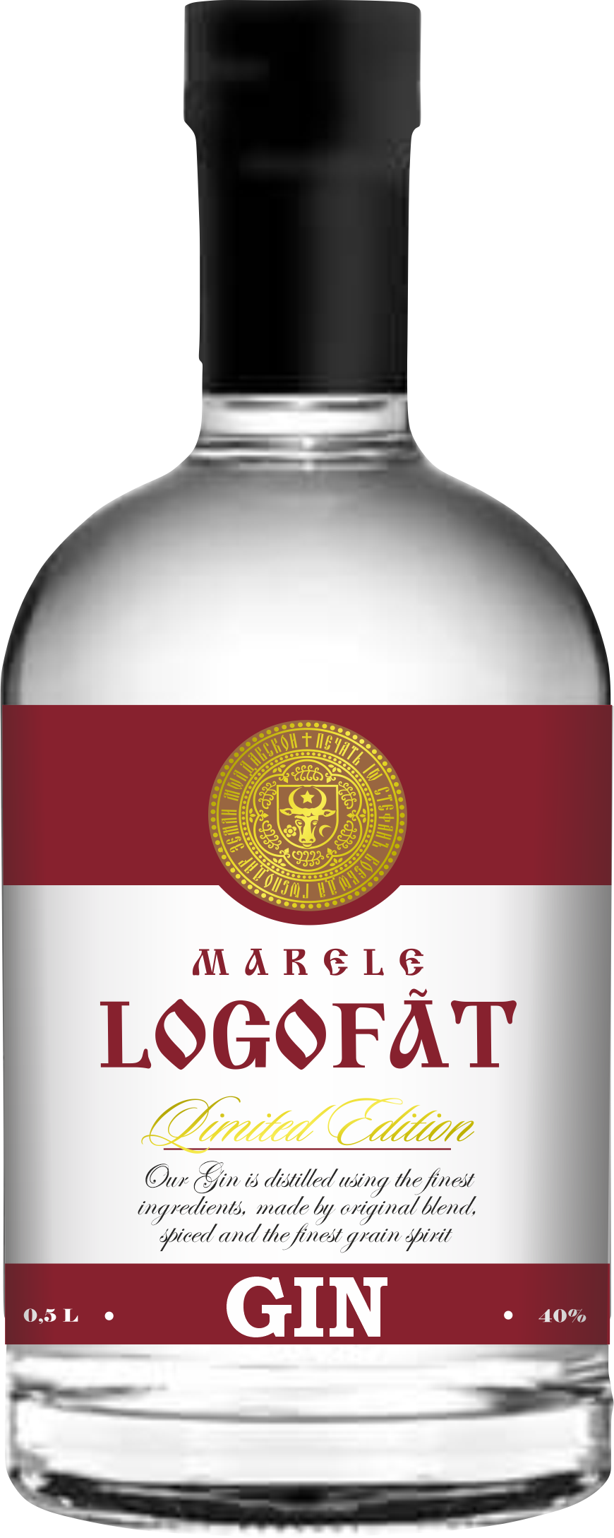 Logofat Gin bottle